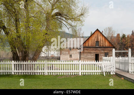 Elk203-3417 Canada, Colombie-Britannique, Fort St James National Historic Site, du commerce Store Banque D'Images