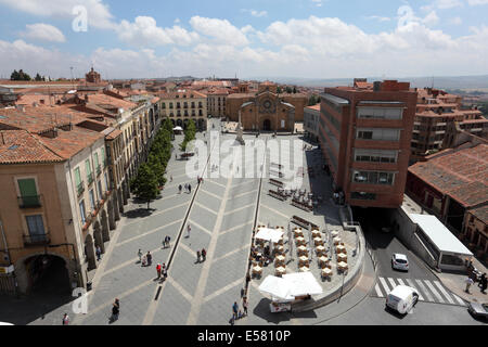Plaza de Santa Teresa de Avila, Castille et Leon, Espagne Banque D'Images