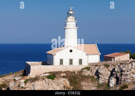 Phare de Capdepera, Punta de Manacor, Majorque, Îles Baléares, Espagne Banque D'Images