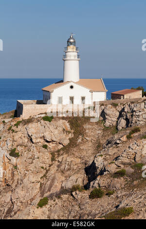 Phare de Capdepera, Punta de Manacor, Majorque, Îles Baléares, Espagne Banque D'Images