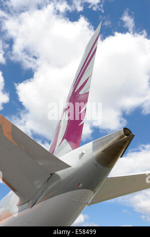 Qatar Airways Boeing 787 Dreamliner dérive Banque D'Images