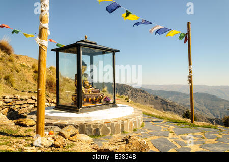 Sanctuaire bouddhiste à O Sel Ling dans Las Alpujarras, Espagne Banque D'Images