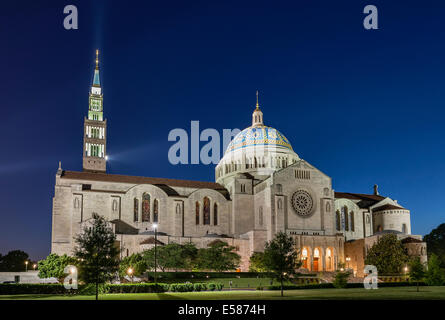 La basilique du Sanctuaire national de l'Immaculée Conception, à Washington, D.C., USA Banque D'Images