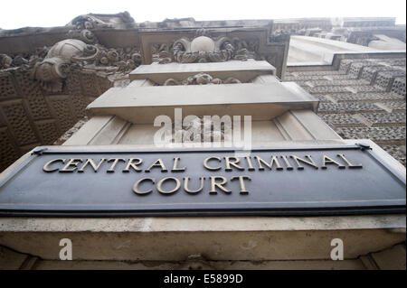 Pic montre les cours criminelles Central Old Bailey à Londres City Banque D'Images