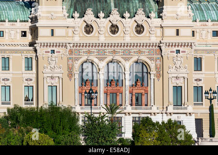 L'extérieur de la Salle Garnier de l'Opéra de Monte-Carlo, Monaco Banque D'Images