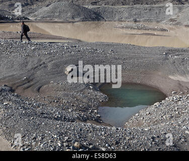 L'exploration de l'Islande, Glacier Virkisjokull Banque D'Images