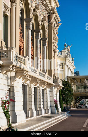 L'extérieur de la Salle Garnier de l'Opéra de Monte-Carlo, Monaco Banque D'Images