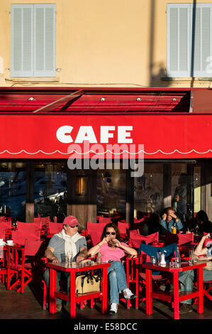 Café Senequier, Saint Tropez, France Banque D'Images