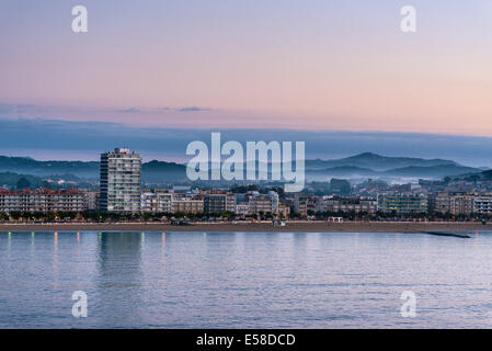 Vue panoramique de Calonge, Catalogne, Espagne Banque D'Images