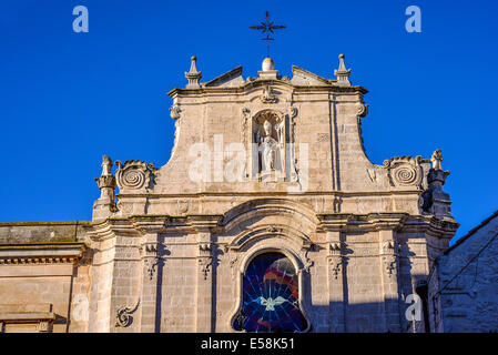 Italie Puglia Puglia Valle d'Itria Cisternino l'église baroque de San Cataldo Banque D'Images