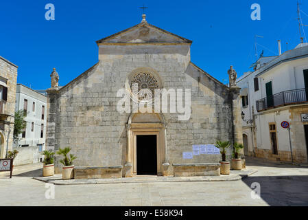 Italie Puglia Puglia Locorotondo Vallée d'Itria église Madonna della Greca Banque D'Images