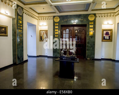 23 juillet 2014 - Menorah dans l'intérieur de la synagogue de Kiev, Ukraine © Igor Golovniov/ZUMA/Alamy Fil Live News Banque D'Images