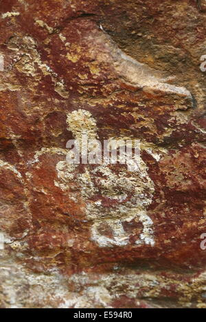 Les Aboriginal Rock Art - Kununurra, Australie occidentale. Banque D'Images