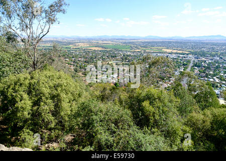 Voir plus de Tamworth, accueil de la guitare d'Or' de Oxley Belvédère panoramique. Banque D'Images