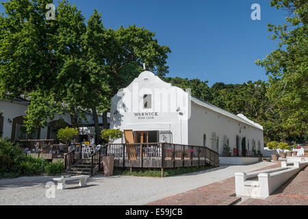 Warwick Wine Estate à Stellenbosch, Afrique du Sud Banque D'Images