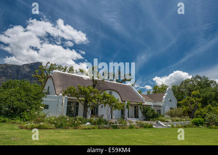 Anthonij Rupert Wines Manor House, L'Ormarins Wine Estate, Franschhoek, Afrique du Sud Banque D'Images