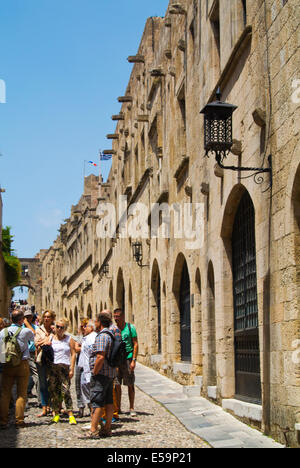 Ippoton street, old town, Rhodes, l'île de Rhodes, Dodécanèse, Grèce, Europe Banque D'Images