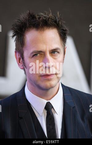 Réalisateur James Gunn assiste à la première européenne de gardiens de la Galaxie le 24/07/2014 à l'Empire Leicester Square, Londres. Les personnes sur la photo : James Gunn. Photo par Julie Edwards Banque D'Images