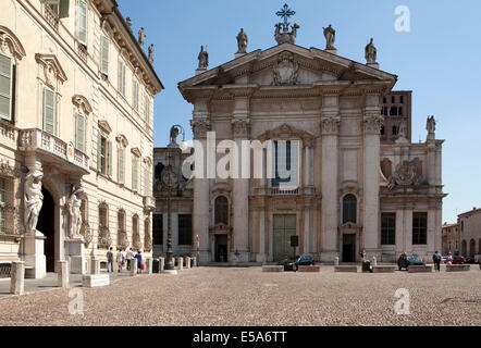 Mantova Duomo à la Piazza Sordello, Mantova, Italie Banque D'Images