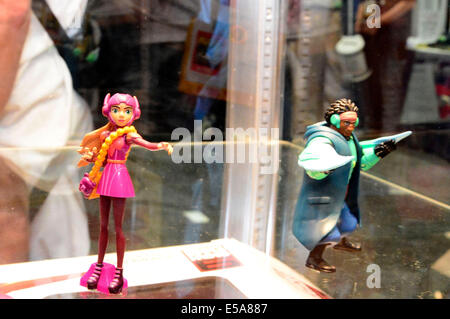 San Diego. 23 juillet, 2014. Figurines d'action sont affichés le 23 juillet 2014 au cours de la San Diego Comic-Con International à San Diego. © dpa/Alamy Live News Banque D'Images