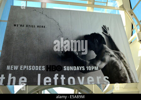 San Diego. 23 juillet, 2014. "Les restes" placard vu le 23 juillet 2014 au cours de la San Diego Comic-Con International à San Diego. © dpa/Alamy Live News Banque D'Images