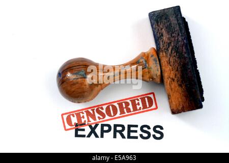 Express censuré Banque D'Images