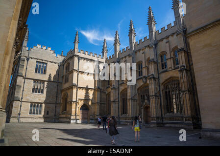 Divinity School, 15e siècle, dans le style perpendiculaire, Bodleian Library, Oxford, England, UK Banque D'Images