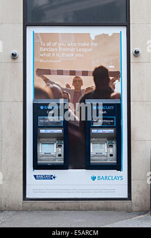 Barclays Bank high street Nottingham banque atm machine Banque D'Images