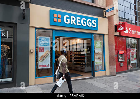 Greggs le boulanger shop Nottingham Banque D'Images