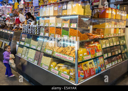 Los Angeles California,Centre-ville,Grand Central Market,marché public,Homer Laughlin Building,shopping shopper shoppers magasin achats marché vente, Banque D'Images