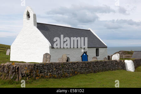 L'église de la Sainte Croix, Mwnt, La Baie de Cardigan, Ceredigion, pays de Galles, Royaume-Uni. Banque D'Images