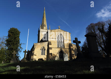 L'église St Mary Magdalene, Waltham sur les plateaux, Melton Mowbray, Leicestershire, Angleterre Banque D'Images