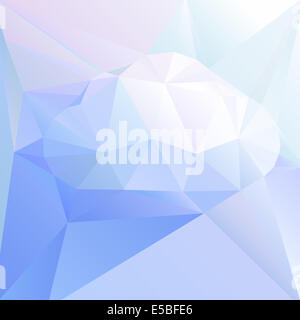 Résumé graphique de triangles cloud Banque D'Images