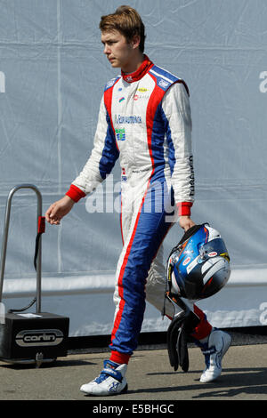 Magyorod, Hungaroring, Hongrie. 26 juillet, 2014. Les courses de GP3 series sur le Hungaroring. Matheo Tuscher (SUI) de Jenzer Motorsport Crédit : Piotr Zajac/Alamy Live News Banque D'Images