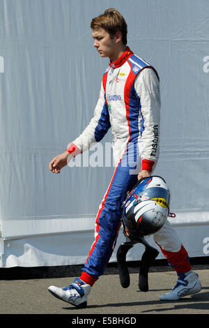 Magyorod, Hungaroring, Hongrie. 26 juillet, 2014. Les courses de GP3 series sur le Hungaroring. Matheo Tuscher (SUI) de Jenzer Motorsport Crédit : Piotr Zajac/Alamy Live News Banque D'Images