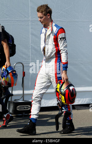 Magyorod, Hungaroring, Hongrie. 26 juillet, 2014. Les courses de GP3 series sur le Hungaroring. Emil Bernstorff (GBR) de Carlin Crédit : Piotr Zajac/Alamy Live News Banque D'Images