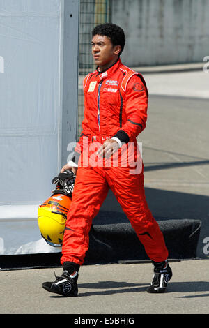 Magyorod, Hungaroring, Hongrie. 26 juillet, 2014. Les courses de GP3 series sur le Hungaroring. Luis Sa Silva du Carlin Crédit : Piotr Zajac/Alamy Live News Banque D'Images