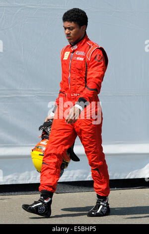 Magyorod, Hungaroring, Hongrie. 26 juillet, 2014. Les courses de GP3 series sur le Hungaroring. Luis Sa Silva du Carlin Crédit : Piotr Zajac/Alamy Live News Banque D'Images