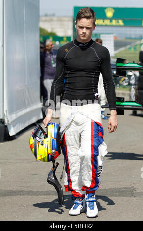 Magyorod, Hungaroring, Hongrie. 26 juillet, 2014. Les courses de GP3 series sur le Hungaroring. Pal Varhaug (Jenzer Motorsport) ni de crédit : Piotr Zajac/Alamy Live News Banque D'Images