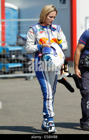 Magyorod, Hungaroring, Hongrie. 26 juillet, 2014. Les courses de GP3 series sur le Hungaroring. Carmen Jorda de Koiranen GP team Crédit : Piotr Zajac/Alamy Live News Banque D'Images