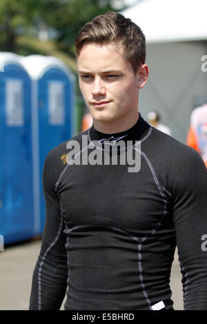 Magyorod, Hungaroring, Hongrie. 26 juillet, 2014. Les courses de GP3 series sur le Hungaroring. Pal Varhaug (Jenzer Motorsport) ni de crédit : Piotr Zajac/Alamy Live News Banque D'Images