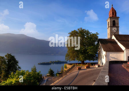 Ronco sopra Ascona, îles de Brissago, Tessin, Suisse Banque D'Images