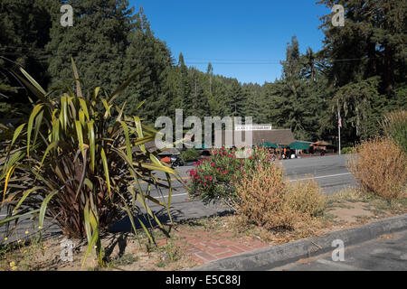 Alice's Restaurant, repaire historique motocycliste en Californie de Woodside. Banque D'Images