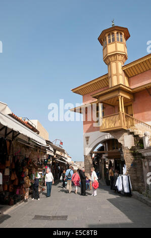 Ère Ottoman Mehmet Aga mosquée dans la rue 177, Sygrou Rhodes Grèce Banque D'Images