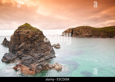 Le coucher du soleil sur la côte ouest @ Bagh Dail Beag, Isle Of Lewis # 9533 Banque D'Images