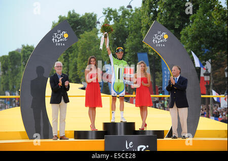 Paris, France. 27 juillet, 2014. Evry à Champs Elysées, Paris, France. Stade 21 et dernière étape du Tour de France cycling championships. Credit : Action Plus Sport Images/Alamy Live News Banque D'Images