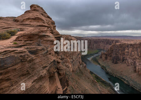 Colorado River En aval du barrage de Glen Canyon, près de Page, Arizona Banque D'Images