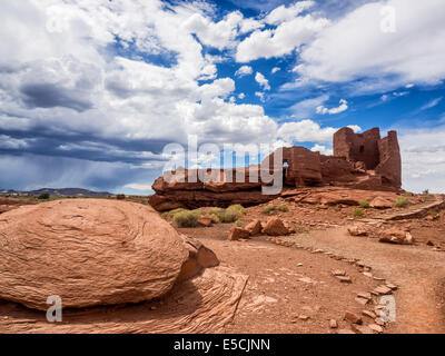 Wukoki complexe en ruines Wupatki National Monument, Arizona USA Banque D'Images