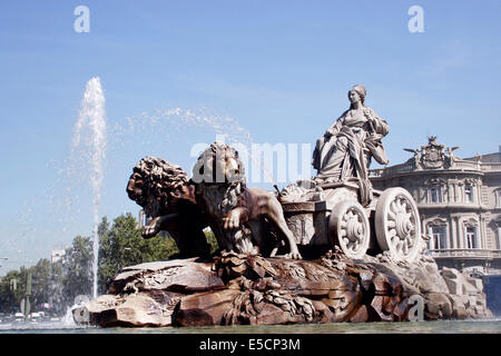 Fontaine de Cibeles, Madrid, Espagne Banque D'Images