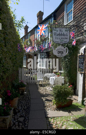 Le Pavé Salon de Thé, Rye, East Sussex, Angleterre Banque D'Images